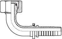 METRIC 90° BEND FEMALE - imagine 3