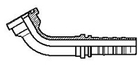 J518 FLANGE 60° SAE6