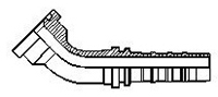 J518 FLANGE 45° SAE6