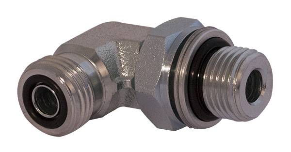 ADJUSTABLE 90° ELBOW FITTING ORFS M THREAD