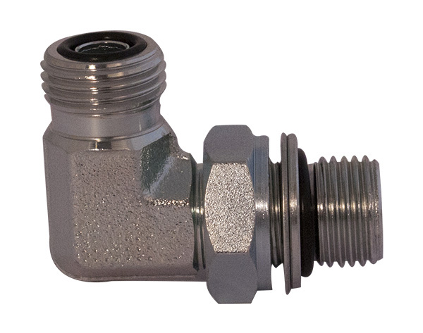 ADJUSTABLE 90° ELBOW FITTING ORFS M THREAD - imagine 2