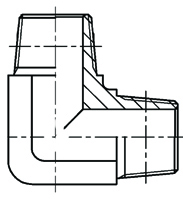 ELBOW 90° ADAPTOR NPT M X NPT M